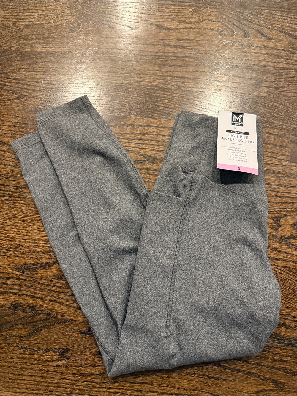 Members mark small Gray High-Rise Ankle Leggings